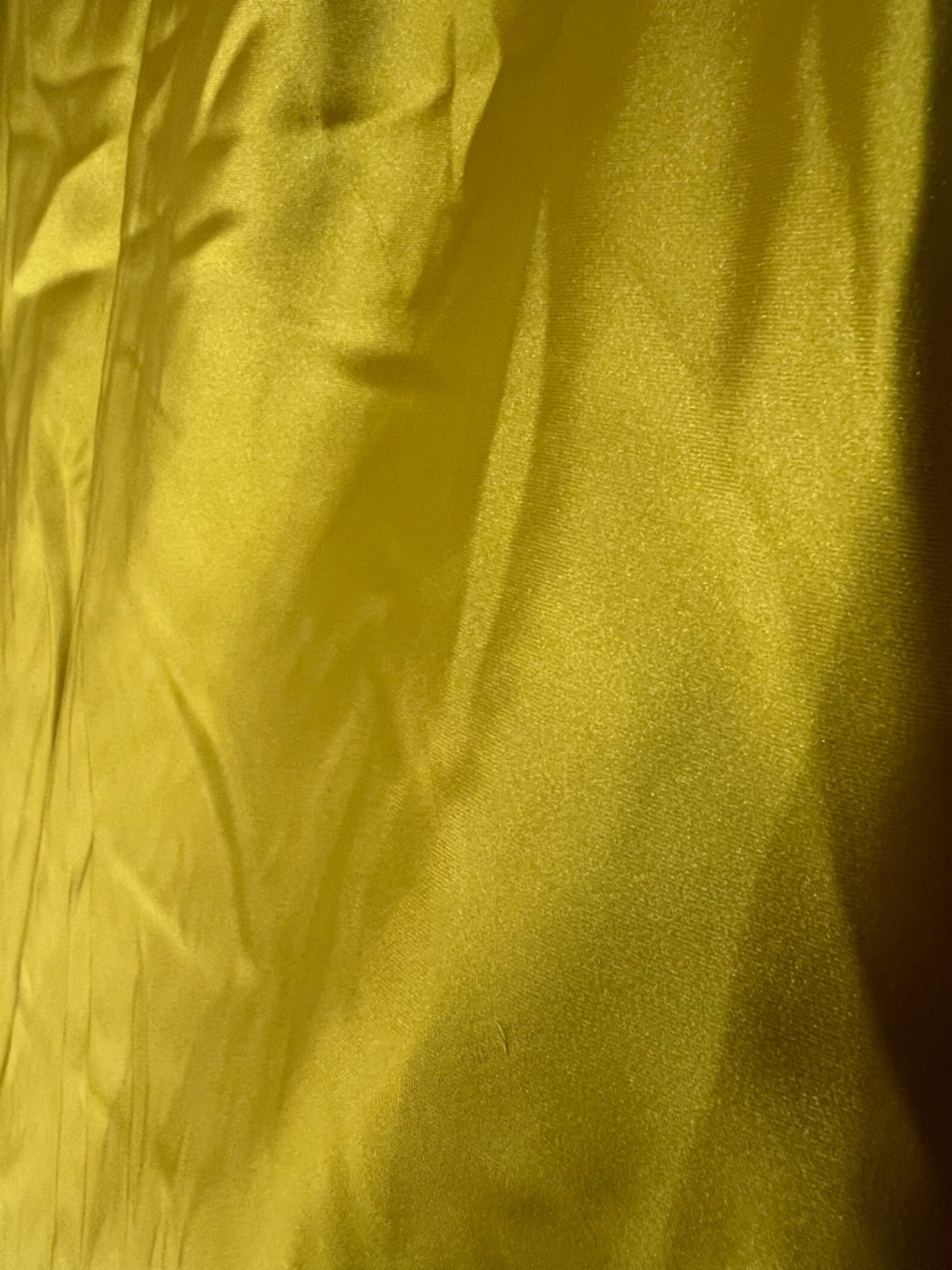 ZARA Yellow Satin Midi Slip Dress with Lace, New Medium - Picture 14 of 17
